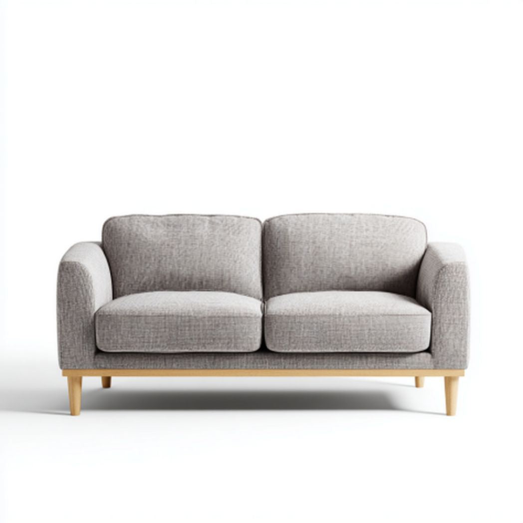 Sofa do wypoczynku w salonie z tkaniny polyesterowej - 150 x 80 x 70